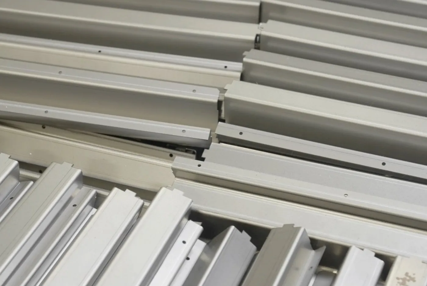 Stack of formed sheet metal channels